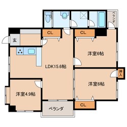 シャルマン唐津の物件間取画像